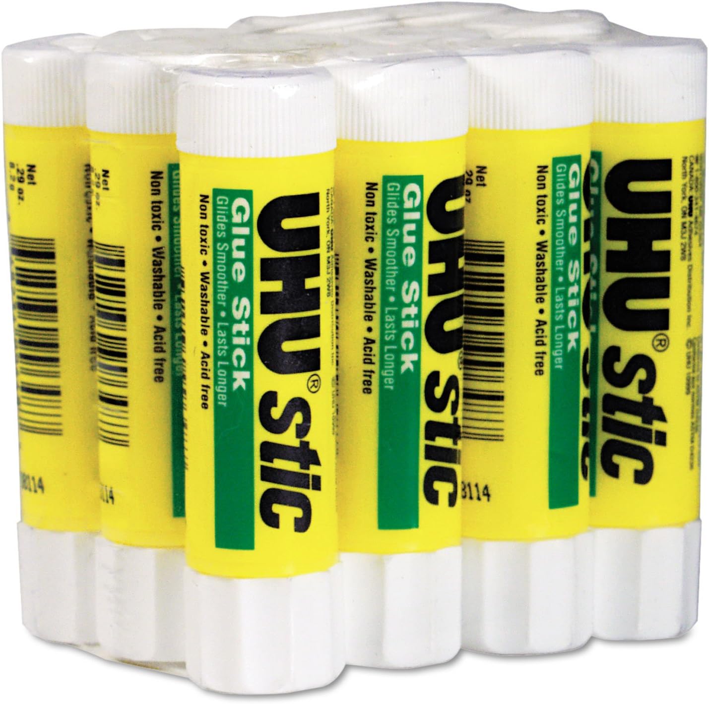 Stic Permanent Clear Application Glue Stick, 8.2 g, .29 oz, 12/Pack