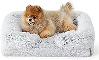 Vista 407 de Bedsure - Cama ortopédica mediana para perros, sofá cama impermeable para perros medianos, espuma de soporte con funda extraíble y lavable, forro