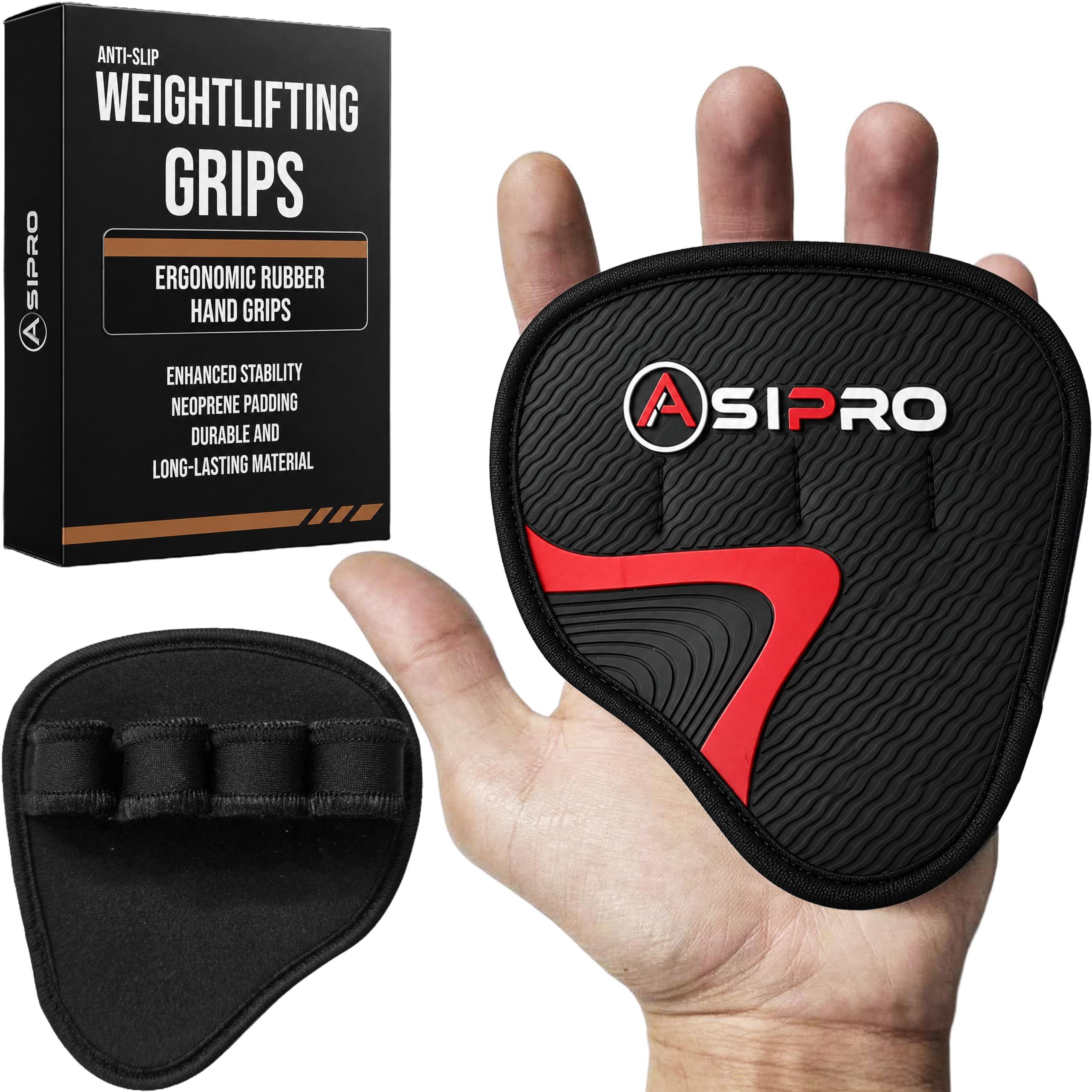 ASIPRO Fitness Griffpolster Kraftsport für Klimmzüge, Fitness, Bodybuilding & Krafttraining Grip Pads Fitness Alternative für Fitness Handschuhe