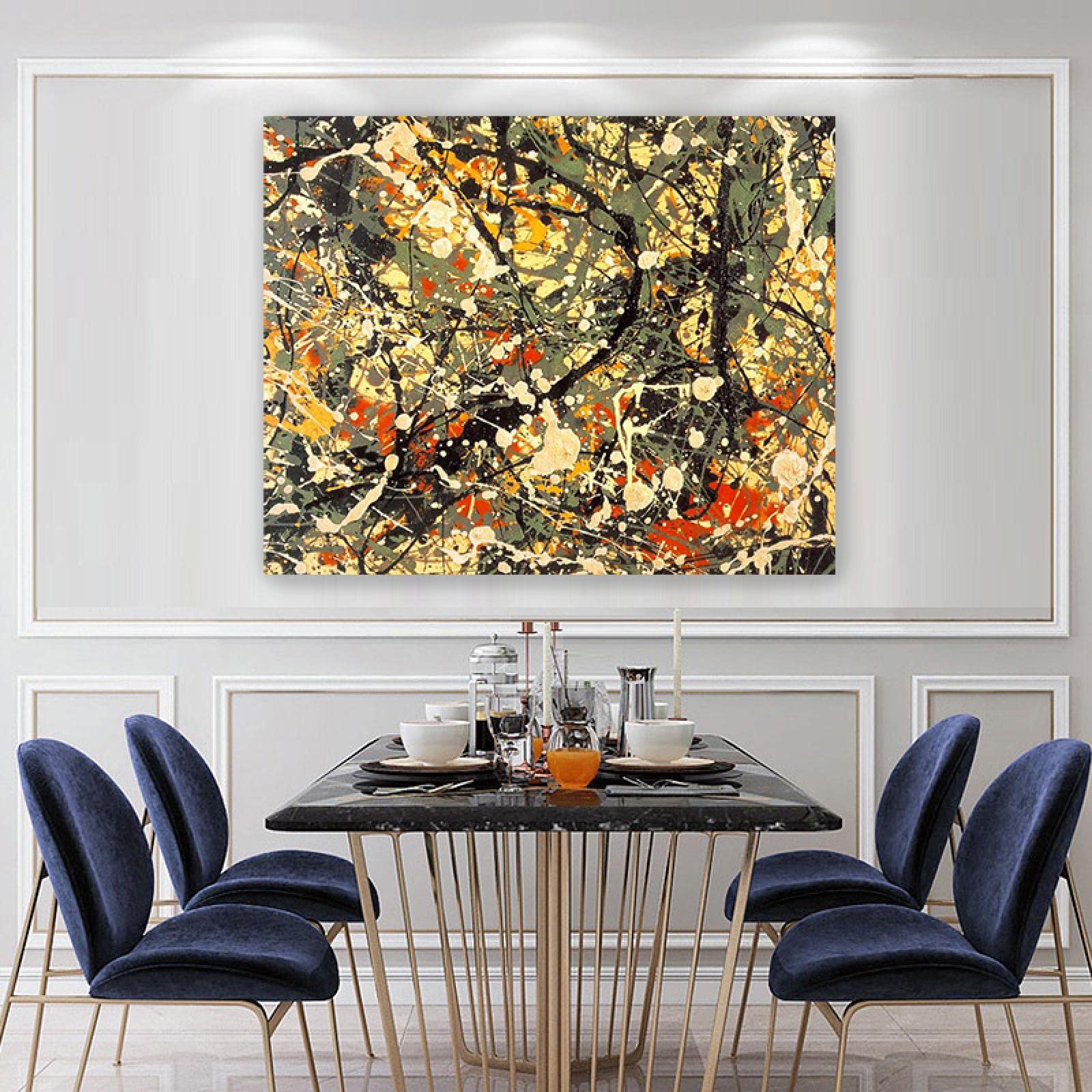 Amazon.com: Jackson Pollock《Number 8》Famous Oil Paintings