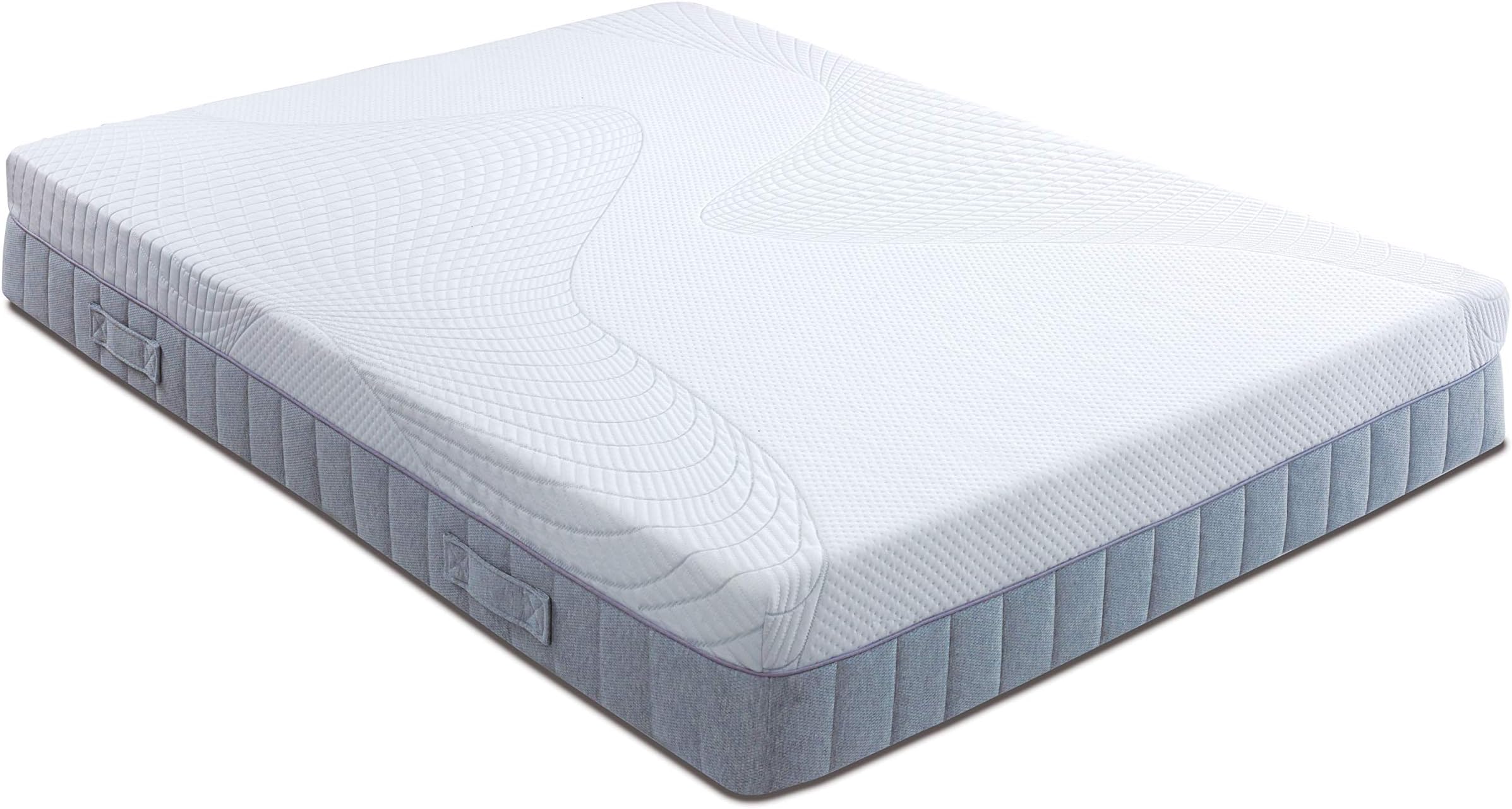 Hybrid Mattress, Memory Foam and 1000 Pocket Springs, Medium-Firm Orthopaedic Support, Reactive Fresh Cover, Made in the UK, 10 Year Guarantee (King Size 150x200cm)