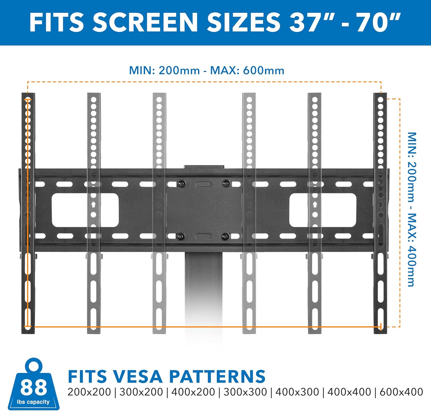 Nеw Prоduсt Mount-It! Table Top Swivel TV Stand Riser for Flat Screen and Curved 37 39 40 43 49 50 55 65 70 Inch Televisions | With Height Adjustable and Swiveling TV Mount | VESA Up To 600x400mm | Holds 77lbs Lіmіtеd Dіѕсоunt Mount-It! Table Top Swivel TV Stand Riser for Flat Screen and Curved 37 39 40 43 49 50 55 65 70 Inch Televisions | With Height Adjustable and Swiveling TV Mount | VESA Up To 600x400mm | Holds 77lbs