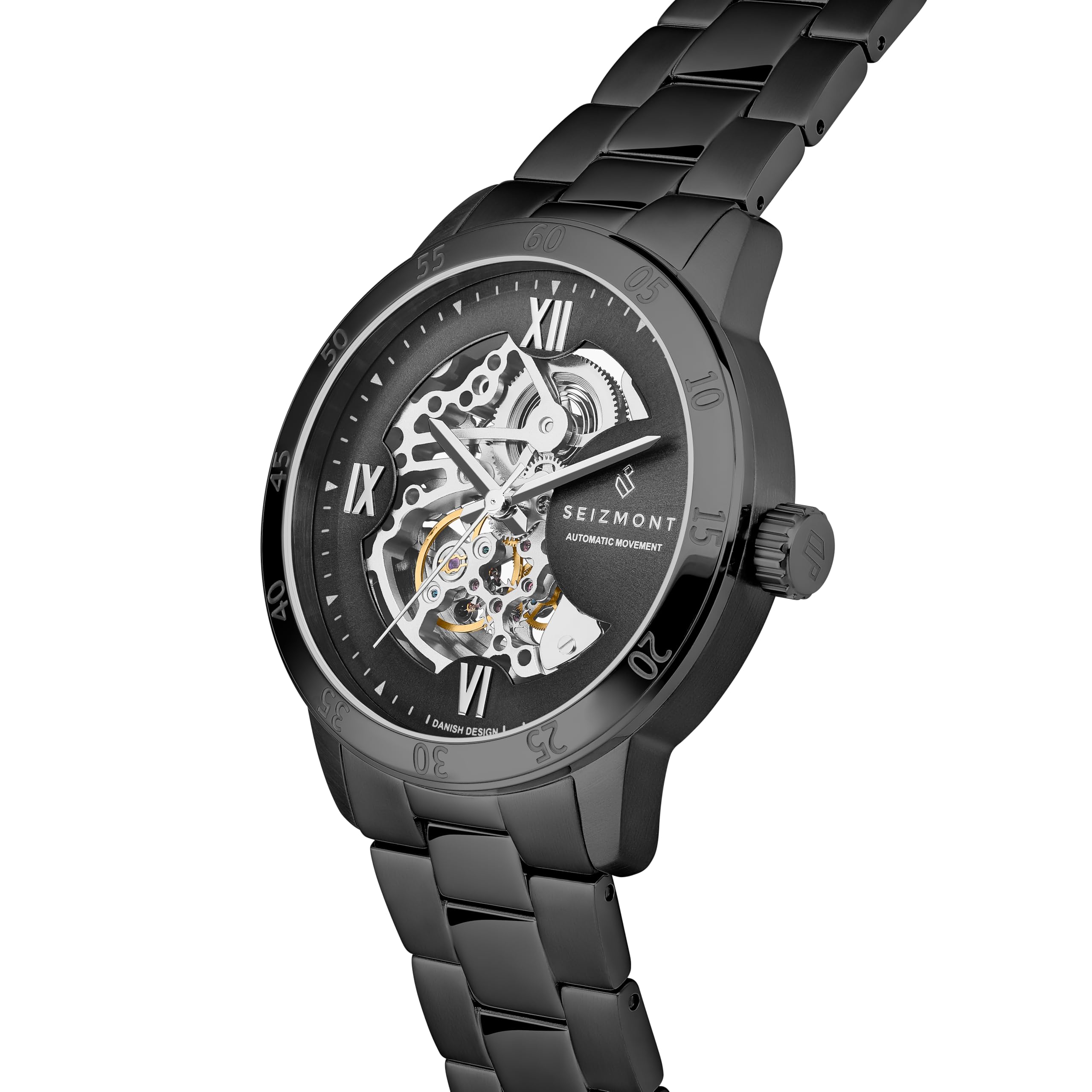 Reloj de pulsera automático para hombre, acero inoxidable 316L y cristal de zafiro