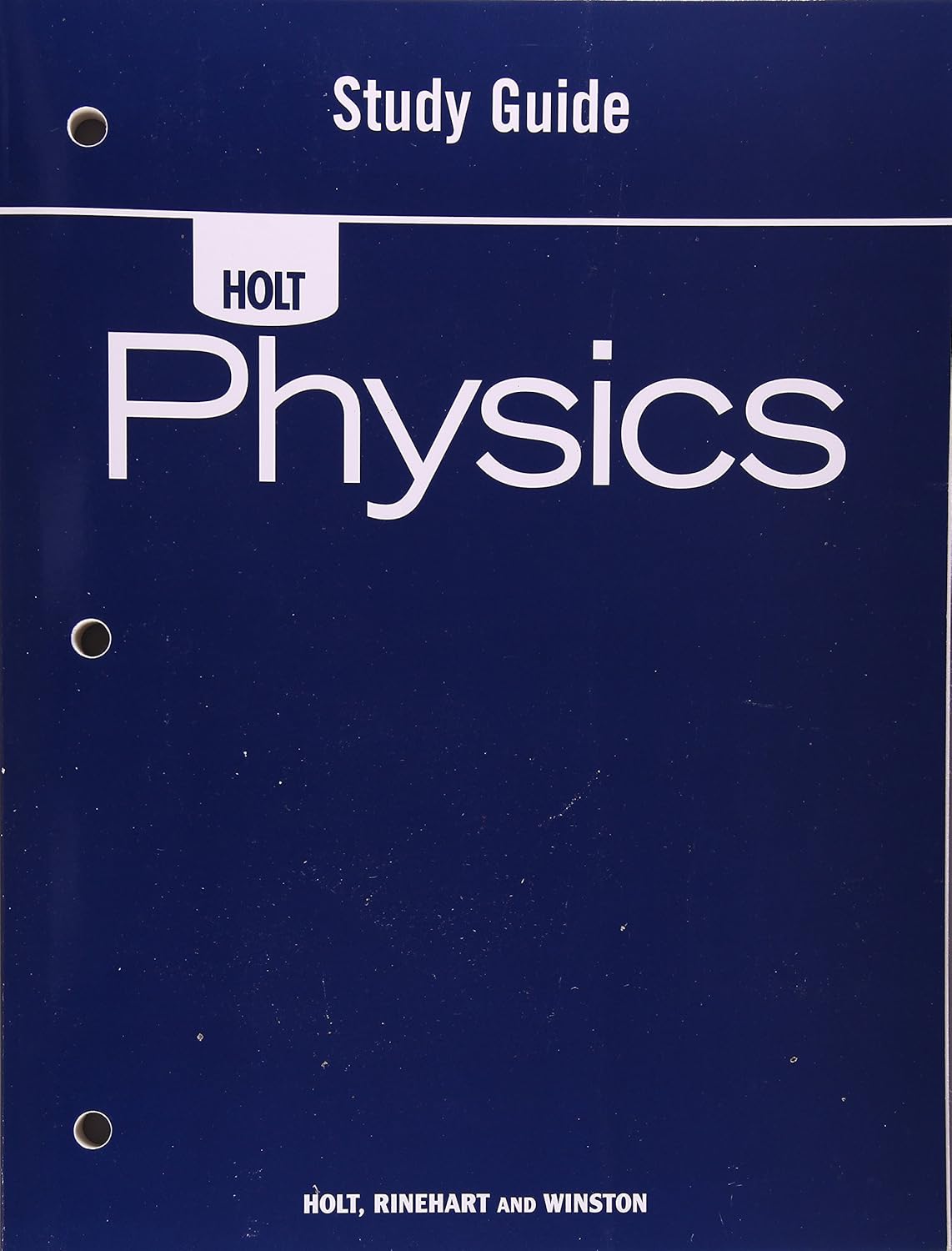 Holt Physics Study Guide 9780030368264 Holt, Rinehart