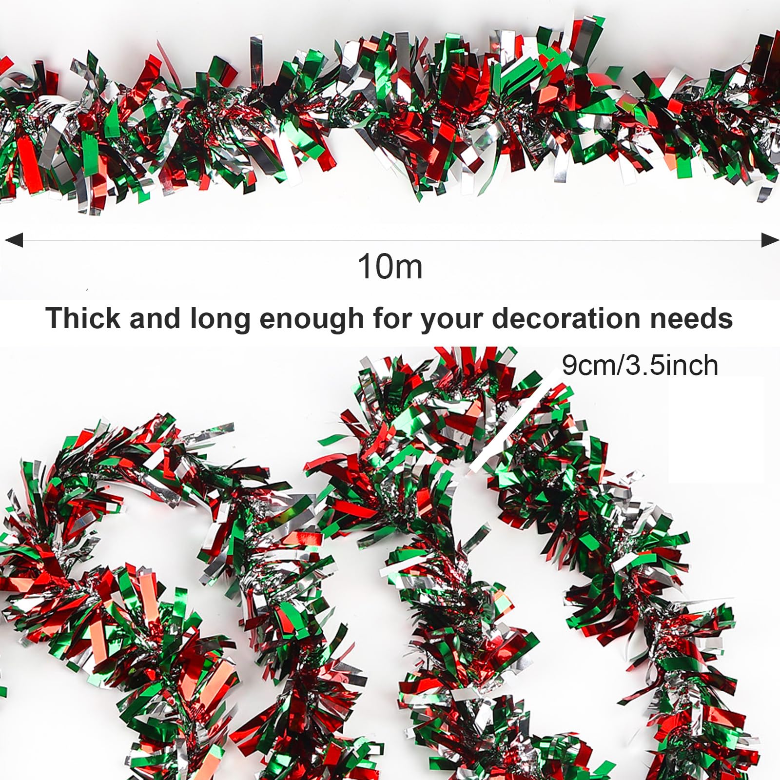 HBell 10 Meters Chunky Metallic Twist Garland - Image 3