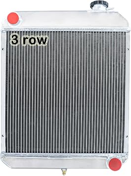 Aluminum Radiator for 1960-1966 Chevy C10 C20 C30 K10 K20 Suburban L6 GAS PICKUP TRUCK 3 Row Core Radiators 1961 1962 1963 1964 1965