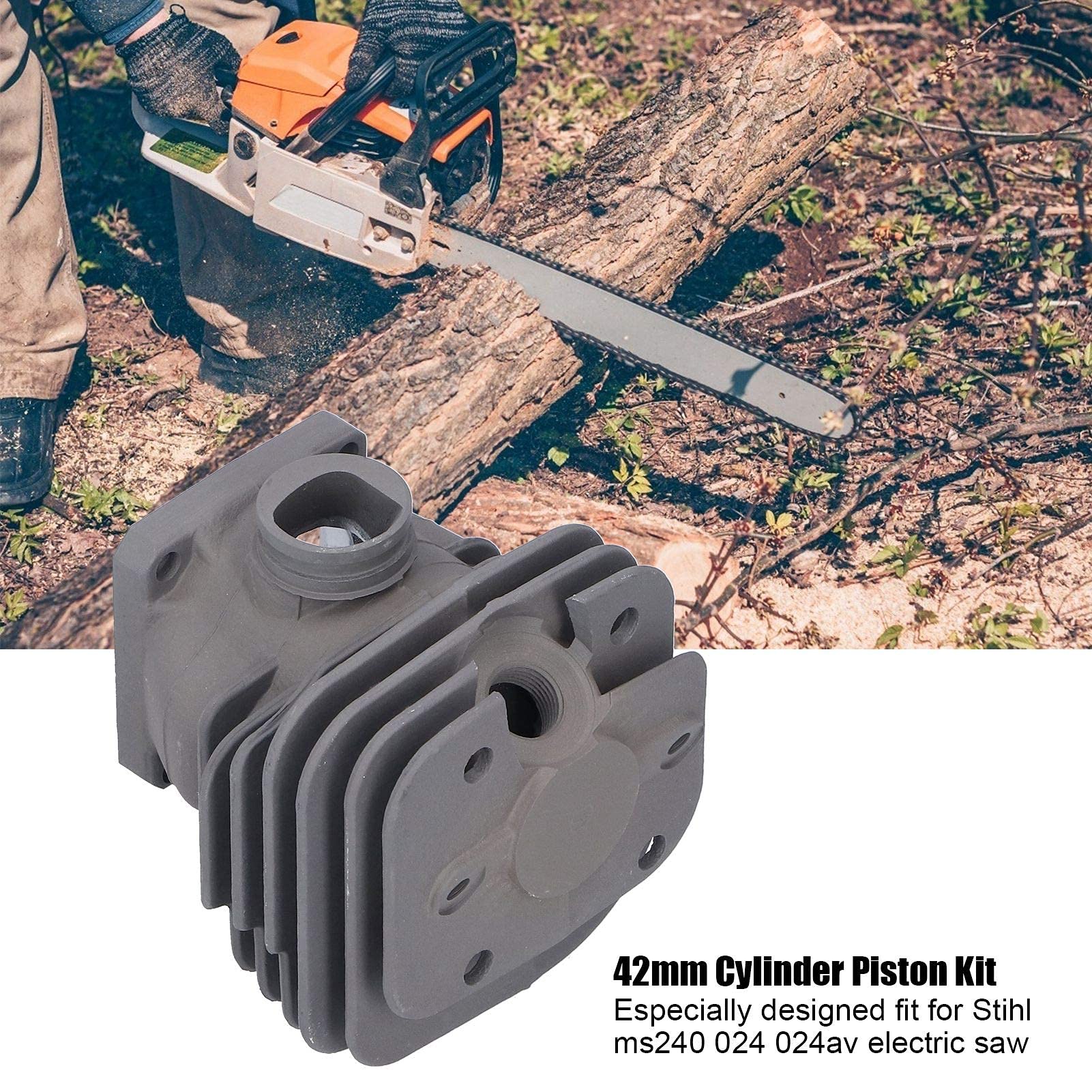 PTATT Kit Cylindre-Piston 42mm For Tronçonneuse Stihl 024 MS240