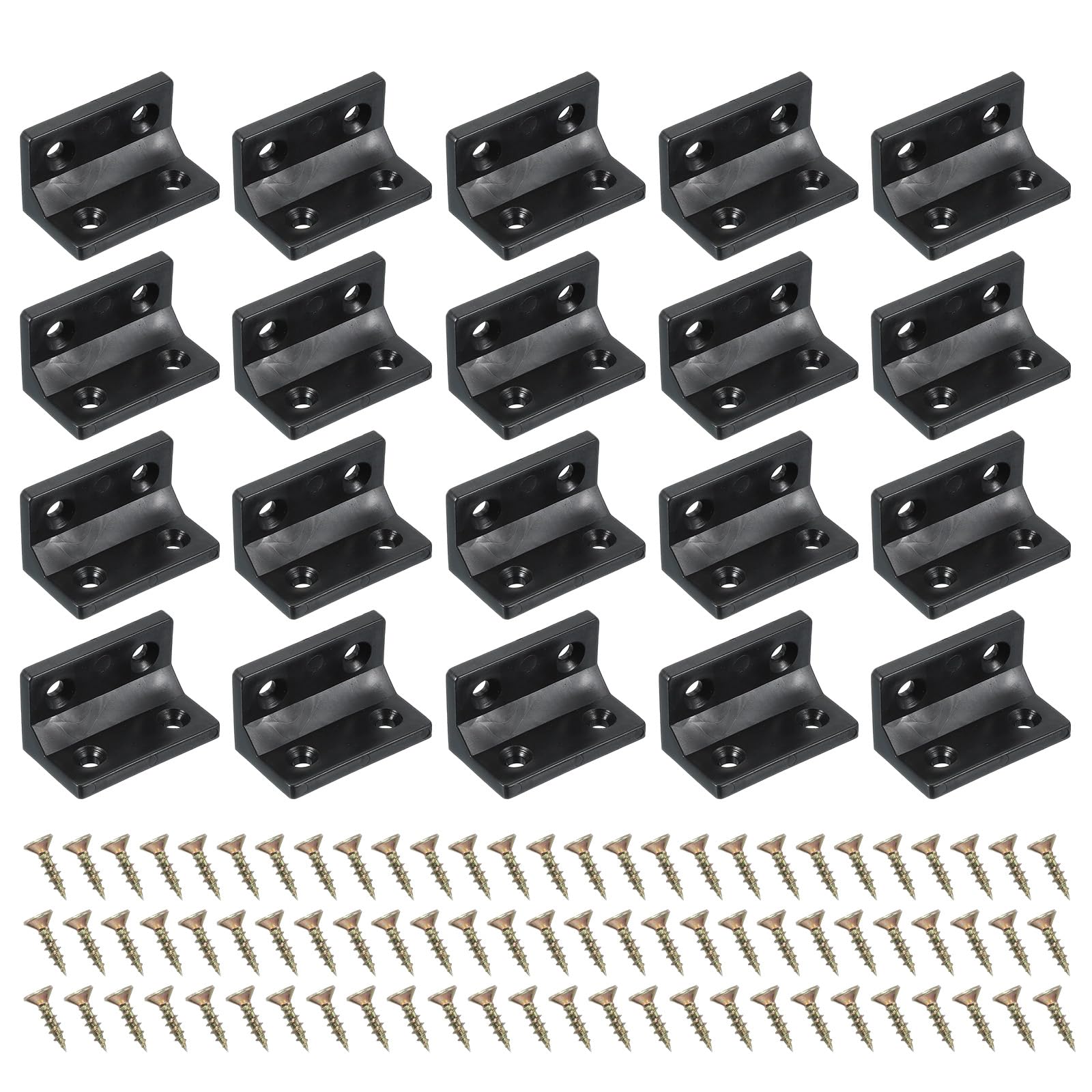 PATIKIL Plastic Corner Braces 38x22x22mm