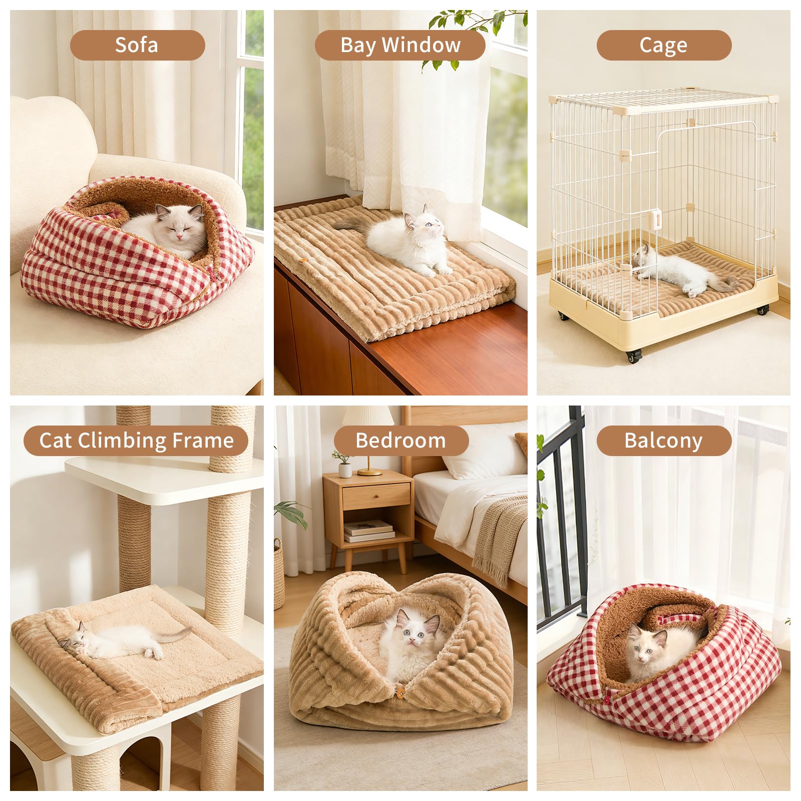 Jiupety Manta para gatos para interiores, XL