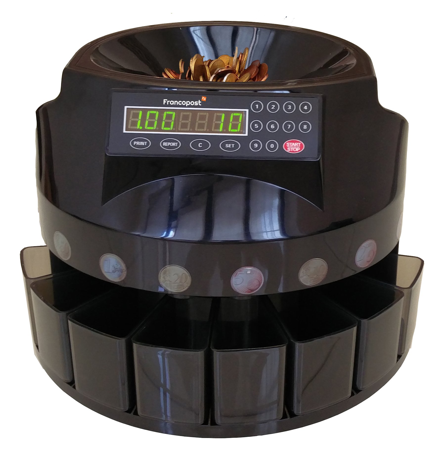 YBJ400-FP Eurocounter Contadividi Monete
