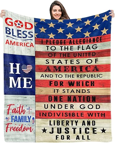 Regalos para el Día de los Veteranos, manta del 4 de julio, regalo de ciudadanía para soldados de ceremonias cívicas, regalo militar, decoración del