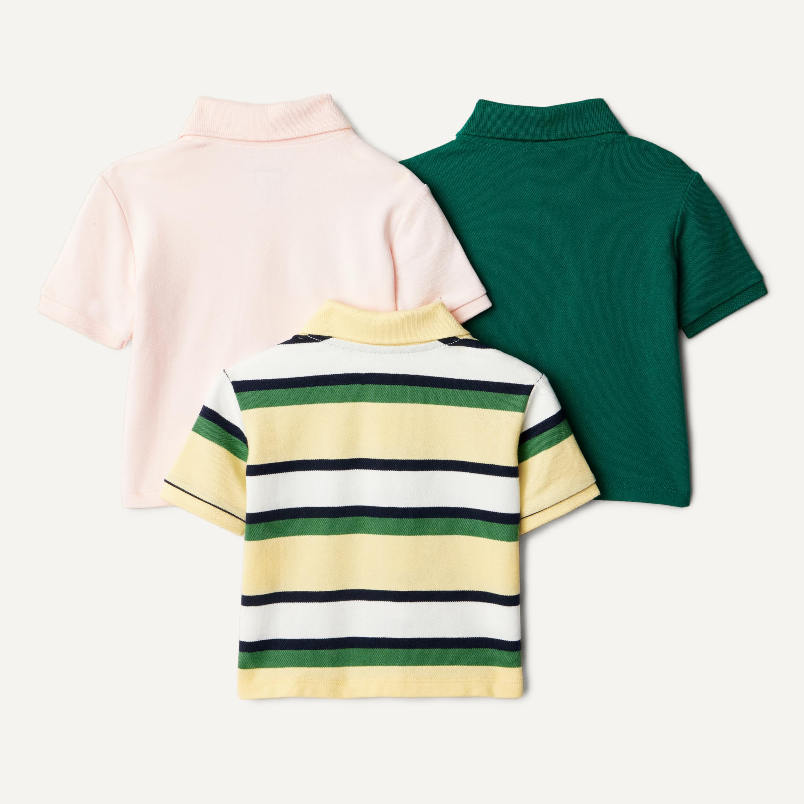 Amazon Essentials Polo in Cotone e Spandex Bimbo e Bambino, Pacco da 3