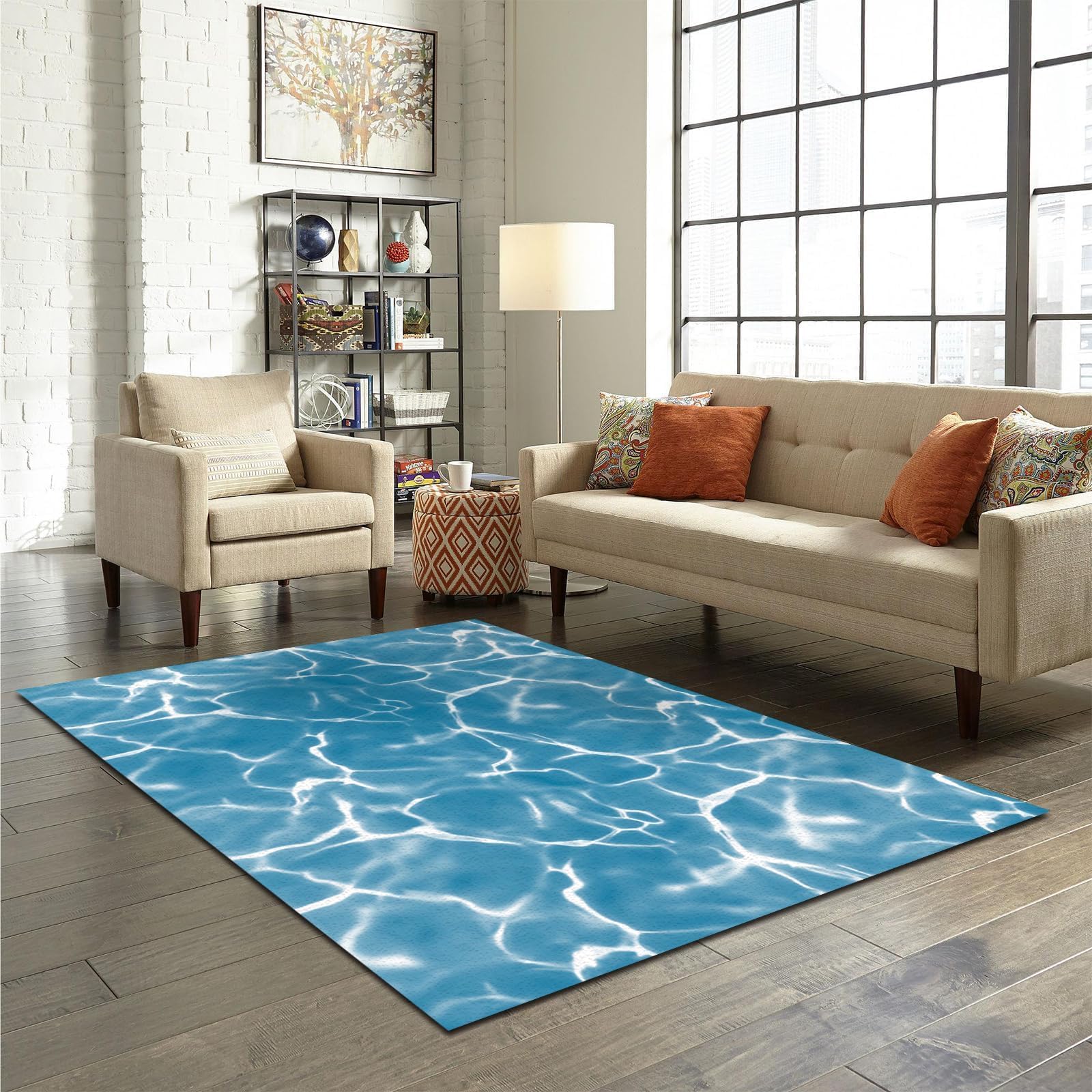 Amazon.com: BSIKIE Swimming Pool Texture Area Rug, Clear Water