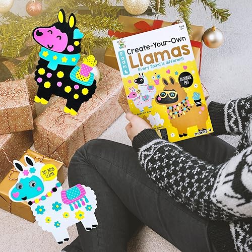 Miniatura 7 de VKPI Kit de regalo de 4 piezas de espuma EVA, creativo haz tus propias llamas, proyectos de manualidades de papel de espuma 3D de dibujos animados