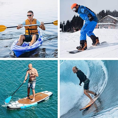 Miniatura 7 de Elevens Portaequipajes de techo para kayak, plegable bilateral doble estilo J para kayaks, canoa, esquís, SUP, tabla de surf, montaje en auto, SUV y