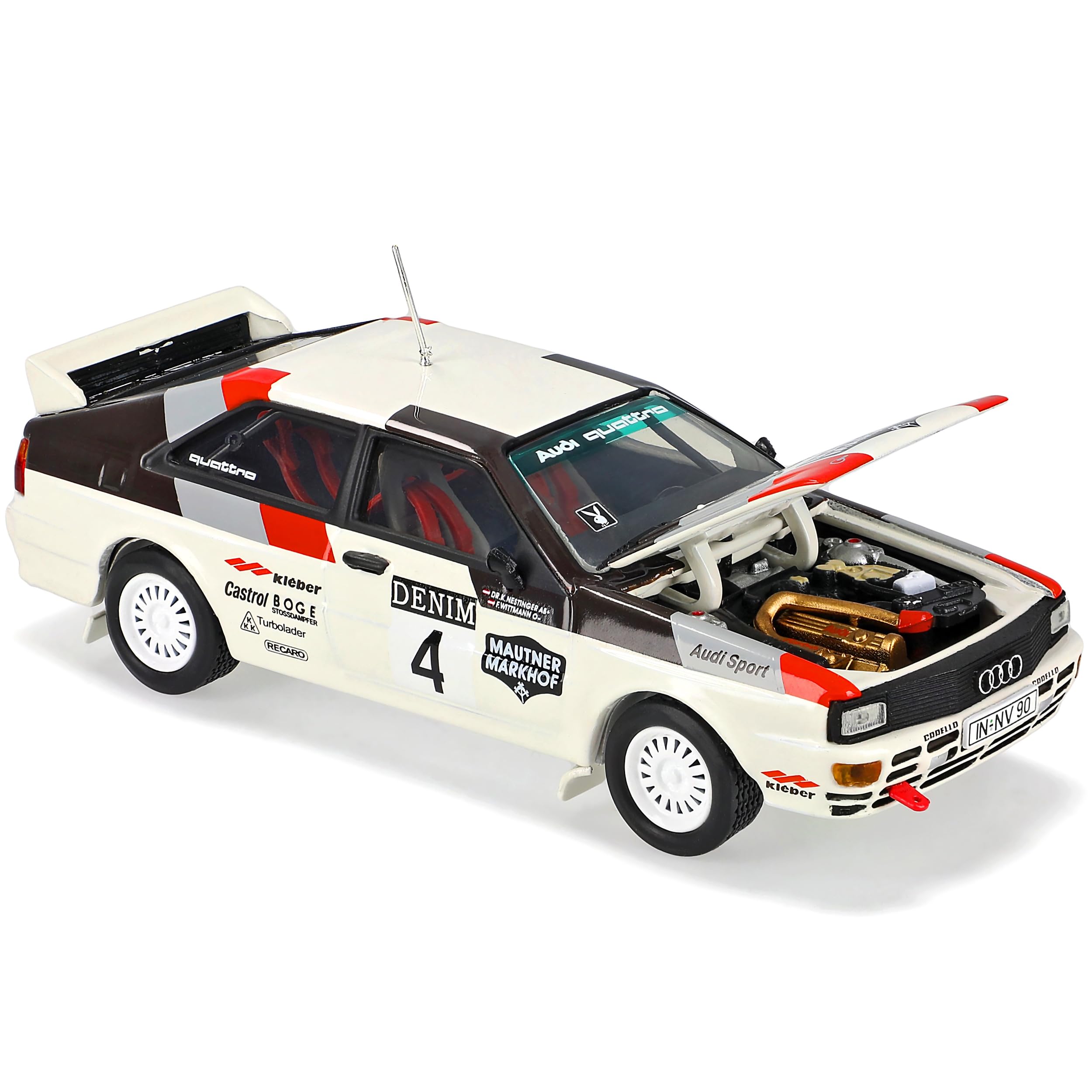 Vitesse Defekte Vitrine A*u*d*i Quattro F. Wittmann Nestinger 1981 Janne Rally 1/43 Modell Auto Modellauto Sonderangebot