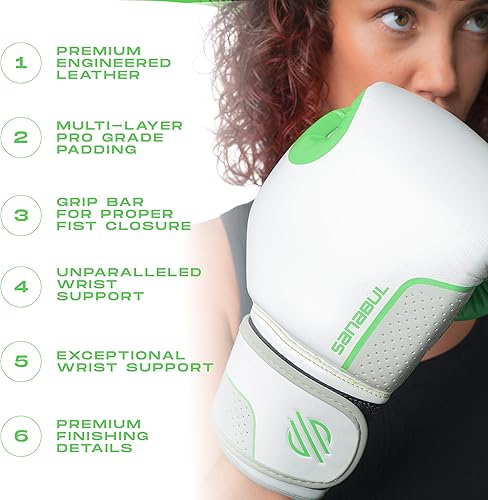 Miniatura 4 de Sanabul Guantes de Boxeo Hyperstrike para Mujeres, Guantes de Kickboxing MMA Muay Thai, Guantes de Entrenamiento de Boxeo Sparring, Guantes de Bolsa
