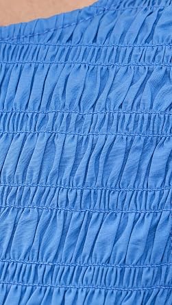 Ganni Women's Smocked Cotton Top