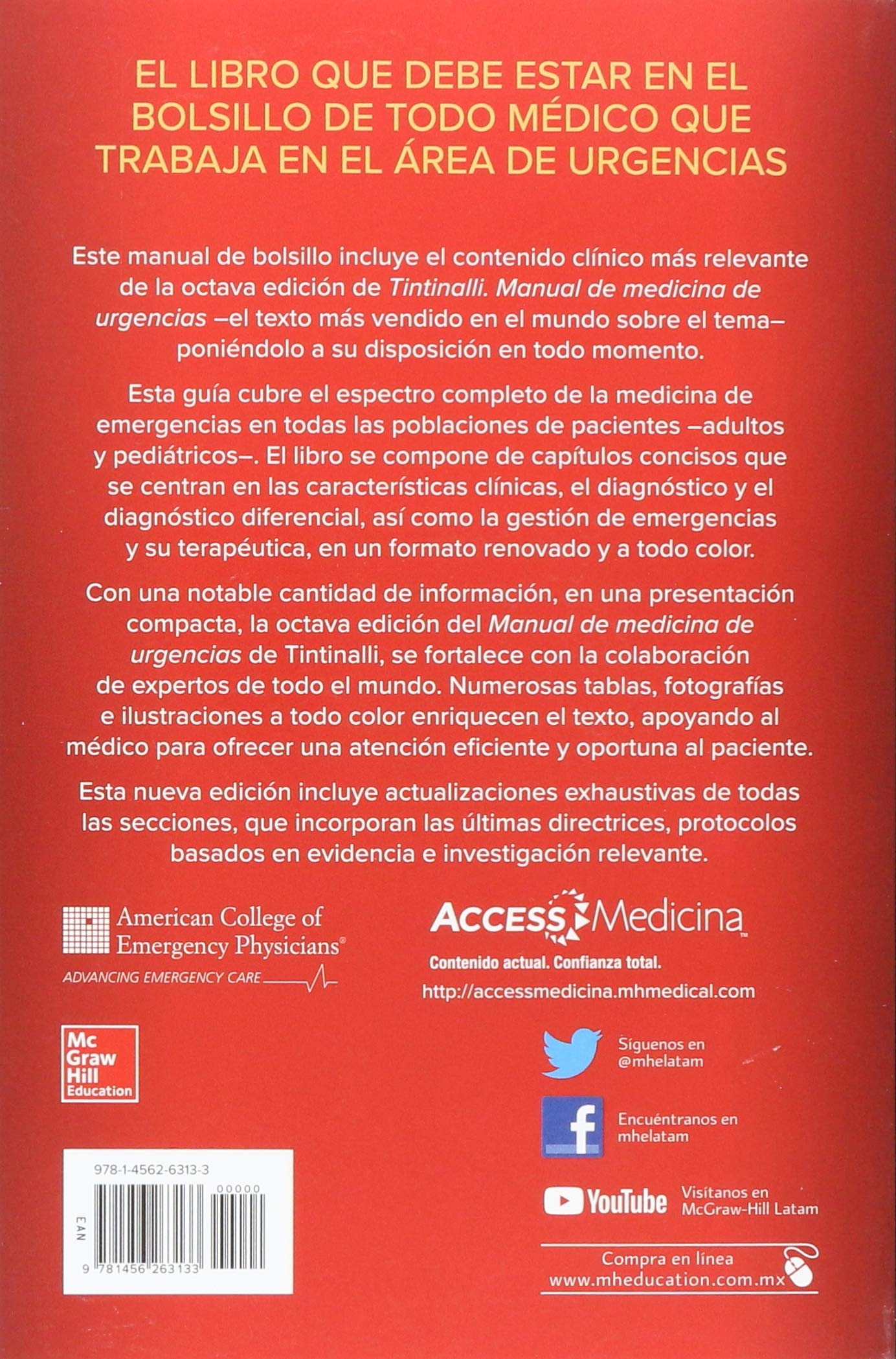 TINTINALLI MANUAL DE MEDICINA DE URGENCIAS (SIN COLECCION)