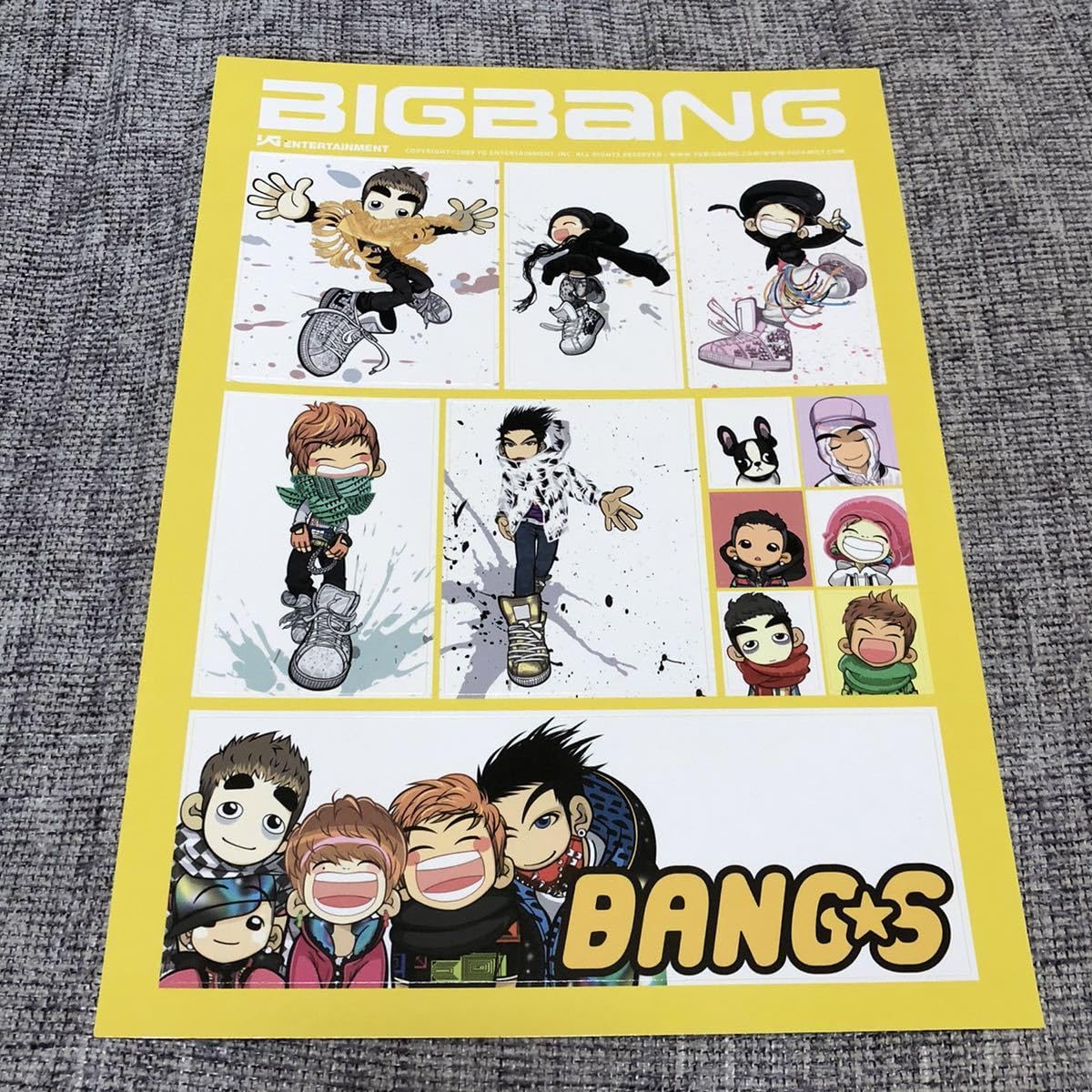 BIGBANG TOP welcoming 2016 ポラロイド ステッカー BIGBANG TOP welcoming 2016 ポラロイド ステッカー クリアファイル
