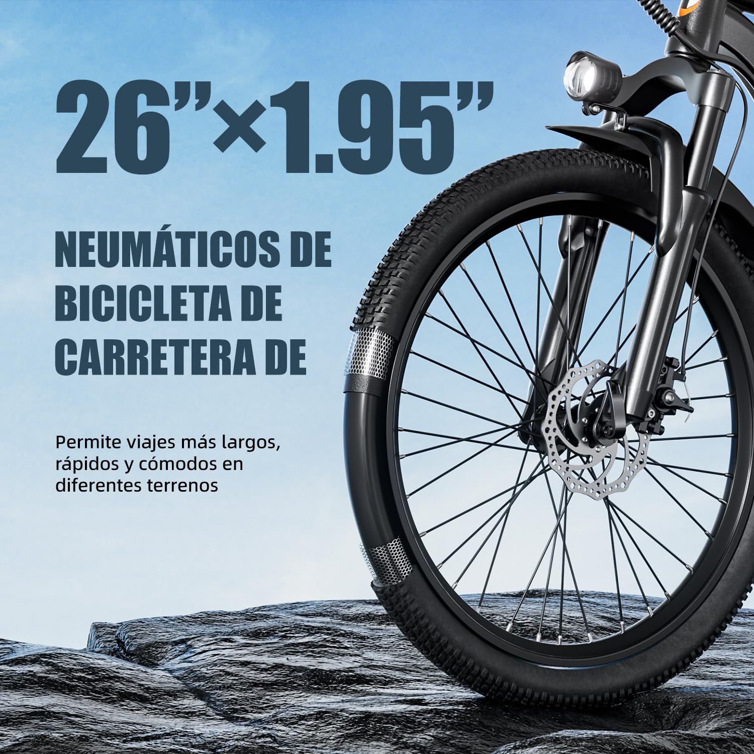 Q7 Bicicleta eléctrica de 66 cm para adultos, 25 km/h 250 W, bicicleta de montaña con rango de 75 km y batería extraíble de 36 V 10 AH, bicicleta eléctrica de 7 velocidades para adultos y