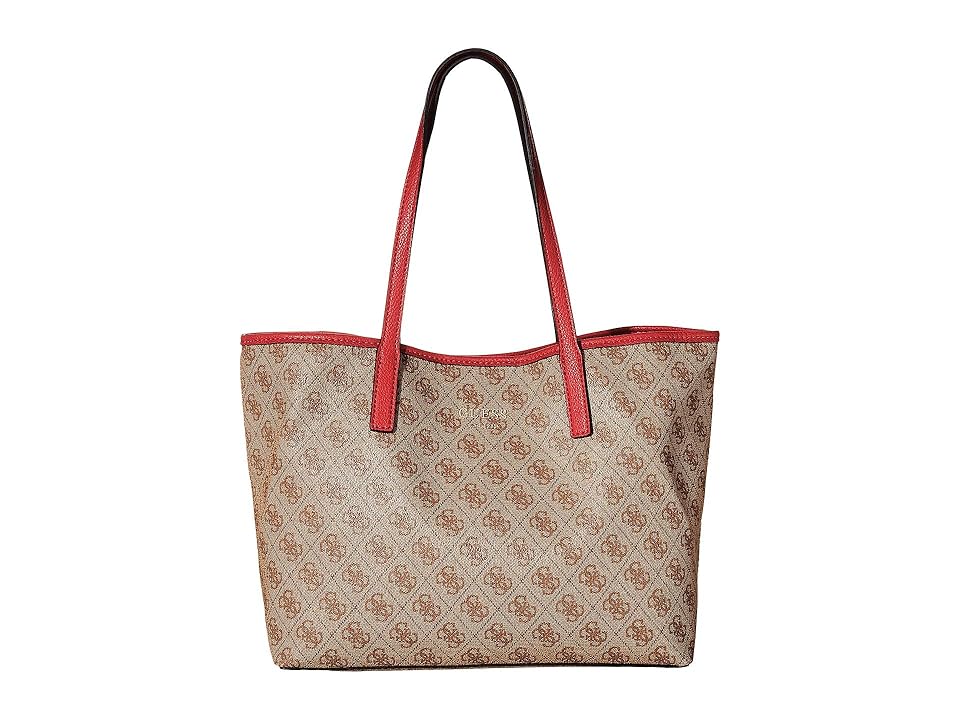 

GUESS Vikky Tote (Brown) Handbags