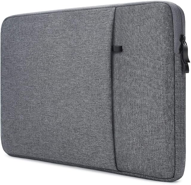 NIDOO 14" Laptop Sleeve Case Compatible with 15" Surface Laptop 3 4/14" Lenovo IdeaPad /14" ThinkPad/HP ProBook/14" Chromebook,Waterproof Protective Cover Notebook Computer Bag with Pocket,Dark Gray