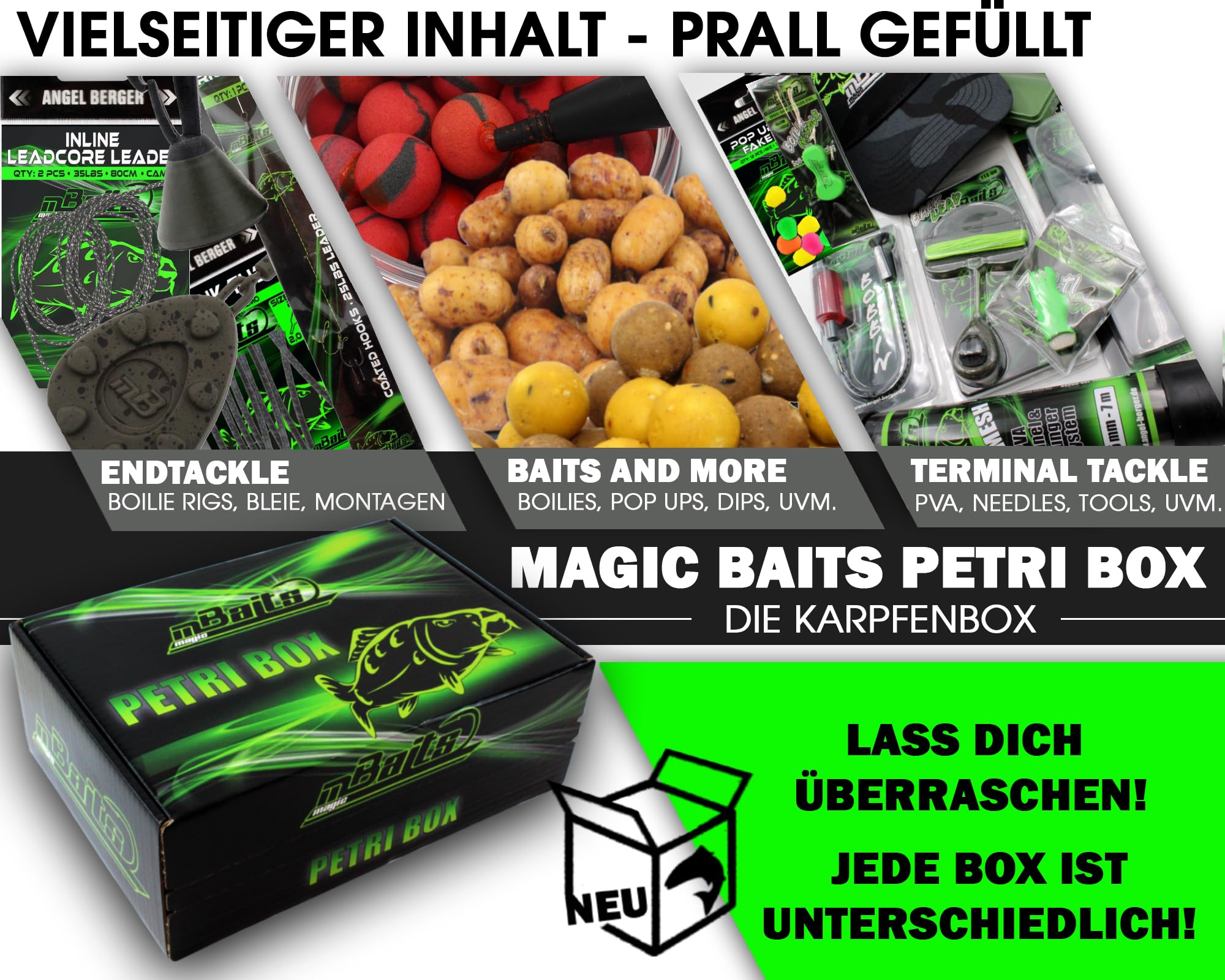 Magic Baits Petri Box Karpfenbox Angelbox Promo Box Geschenk Angeln Angelzubehör