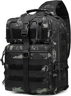 Tactical Sling Backpack Bag Military Shoulder Bag Pack for Men EDC Molle Crossbody Bag 20L