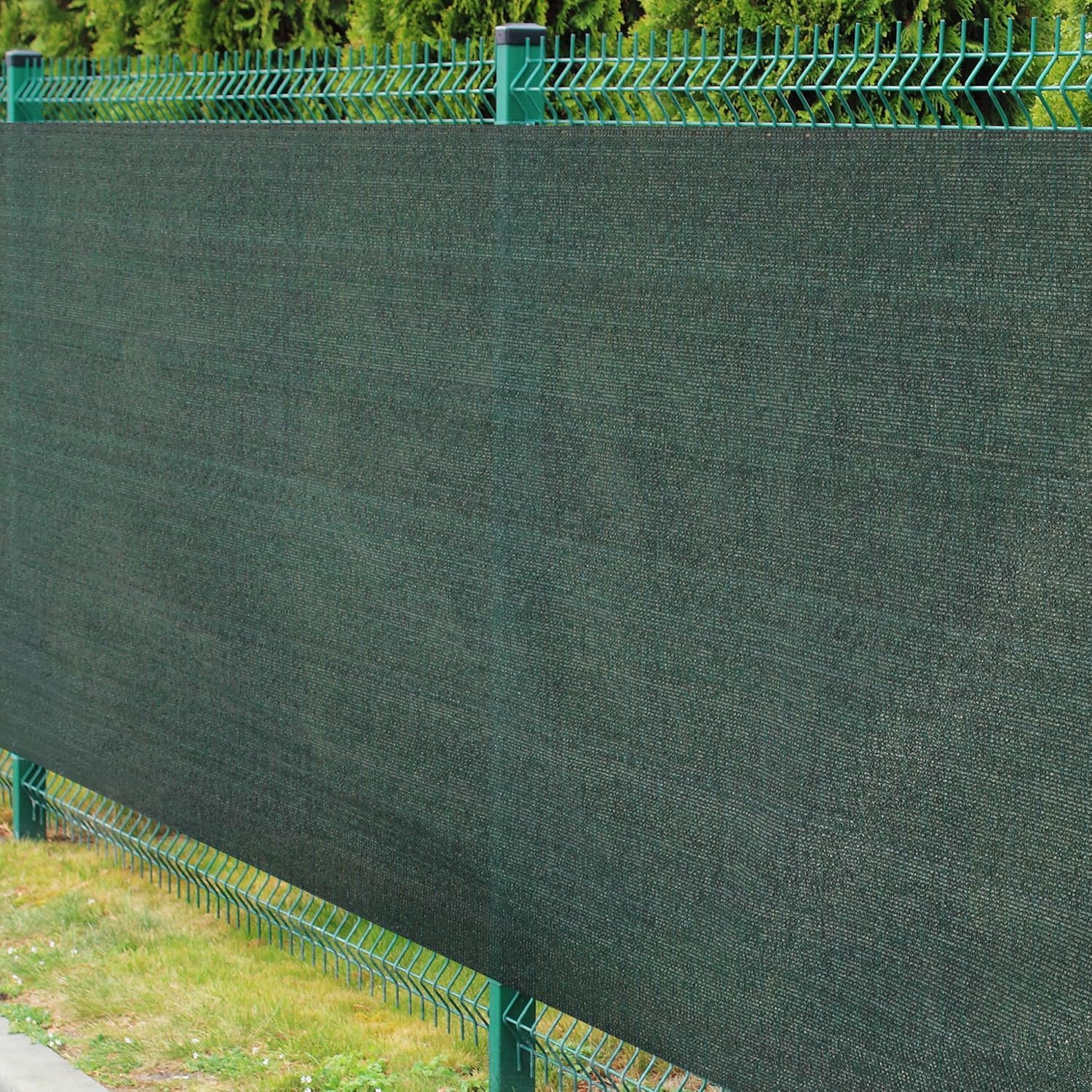 Zill® Sichtschutznetz 1,0 X 25 M – Grün, HDPE-Gewebe, UV-stabil, Winddurchlässig, Mit Knopflochleisten