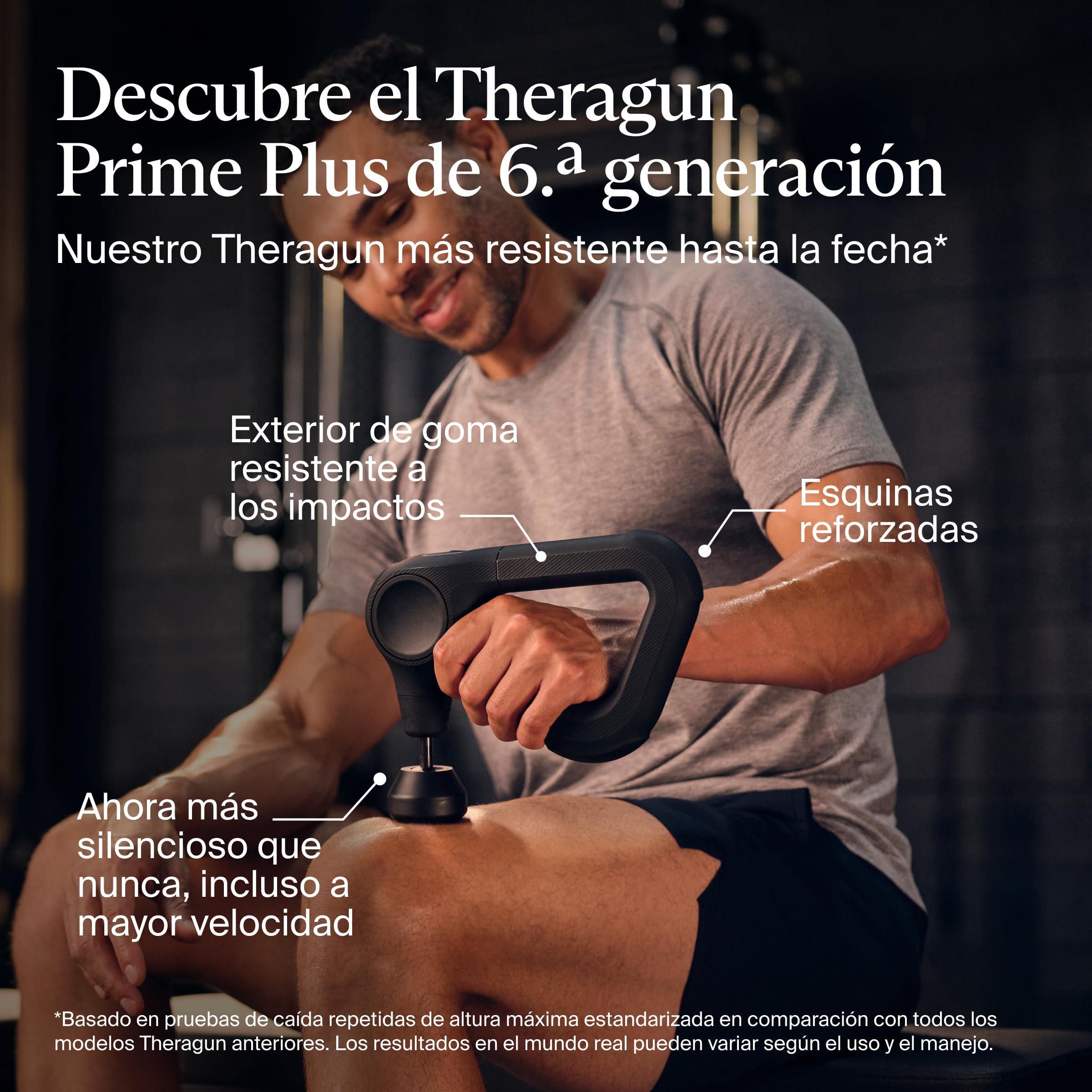 Theragun Prime (6ª generación) de Therabody - Pistola de masaje profunda y potente en un diseño resistente y duradero para una recuperación fiable
