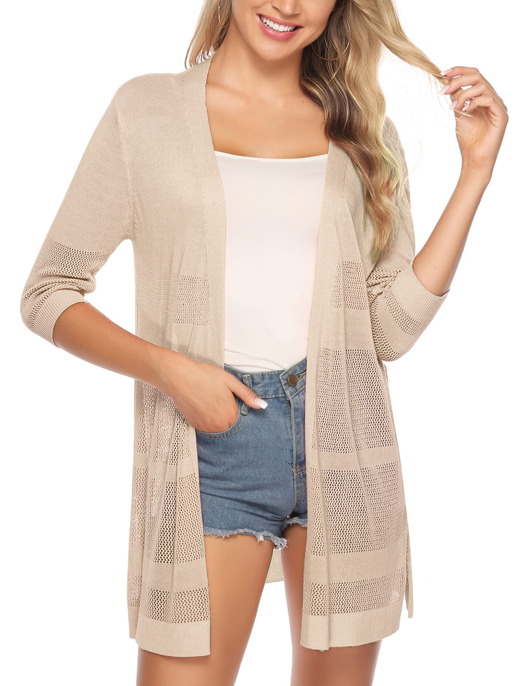 Sykooria Damen Cardigan Jersey de Punto Mujer (Pack de 1)