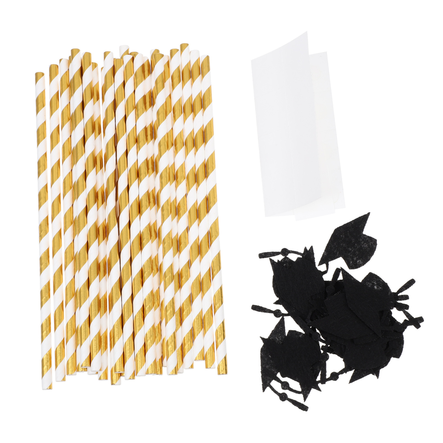 Beaupretty pitillos de papel para fiesta graduación 24 pcs miniatura 7