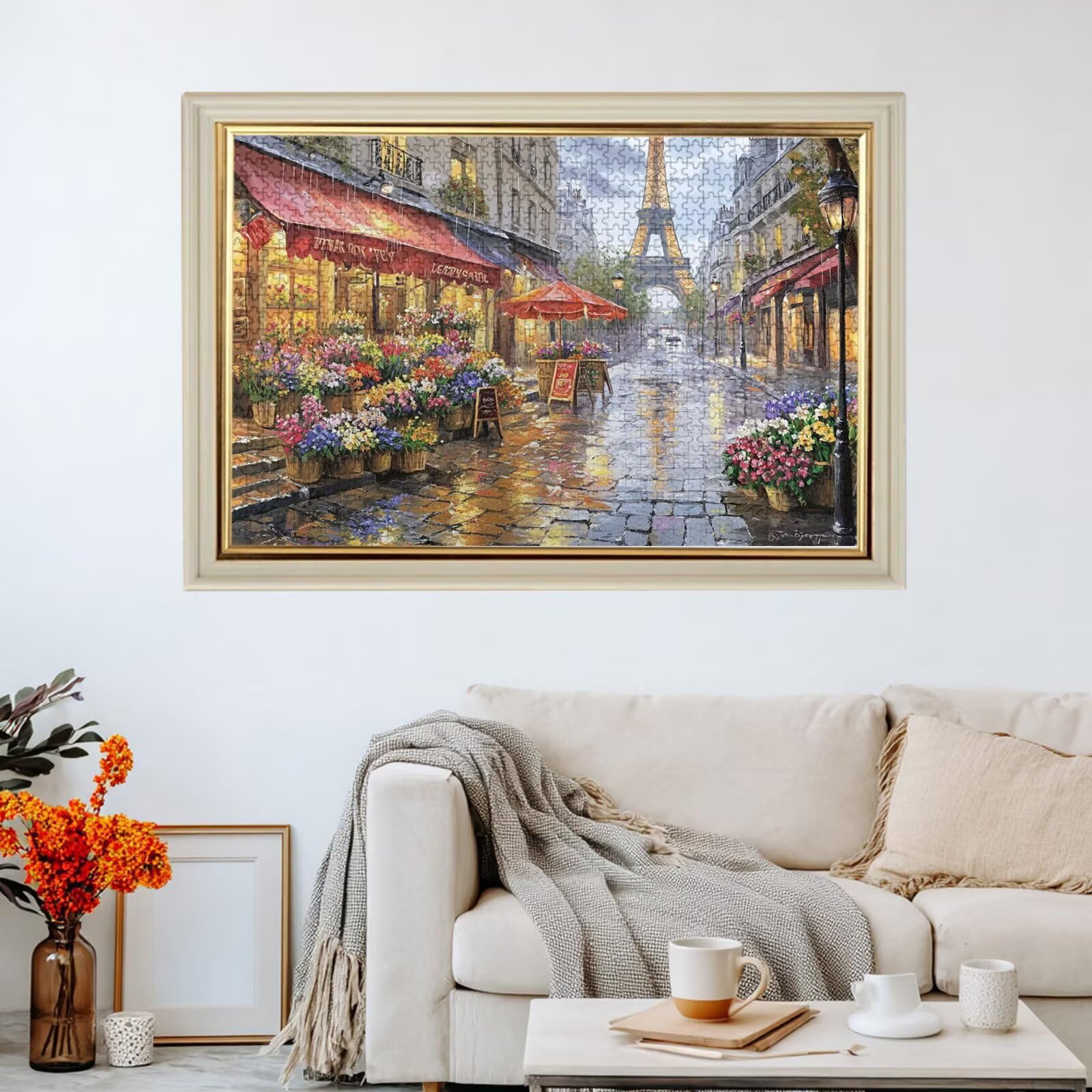Puzzle 5000 Pezzi Francia Puzzle Adulti,DIY Street Puzzles Legno con Scatola Regalo,Puzzles Giochi Rilassamento e Intelligence,Gioco Familiare,Regalo Uomo e Donna,Home Room Decorazione,105x156cm,p222t