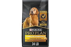 Purina Pro Plan Senior Dog Food, Shredded Chicken and Rice Flavor