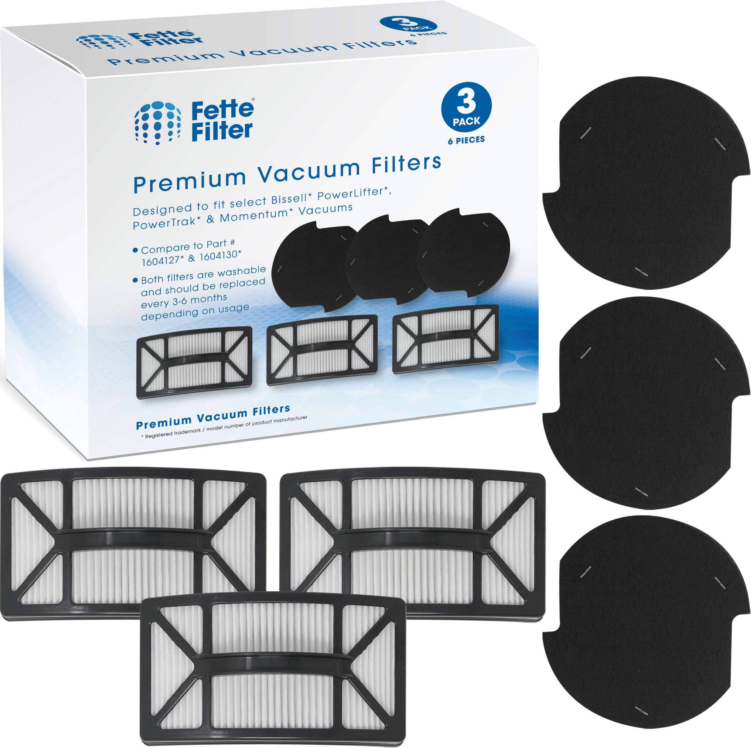 BISSELL Kit Filtro Di Ricambio Per Aspirapolvere Powerglide (Serie Powerglide) - Lavabile - 2
