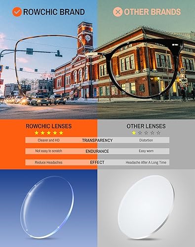 Vista 13 de Blue Light Glasses, Stylish Anti Blue Light Blocking Glasses for Computer Reading, Gaming, TV, Phones Transparente