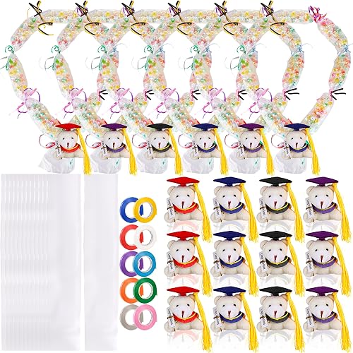 Mikasee 110 Pcs Graduation Candy Lei Making Kit 50 Graduation Candy Lei Tubing L