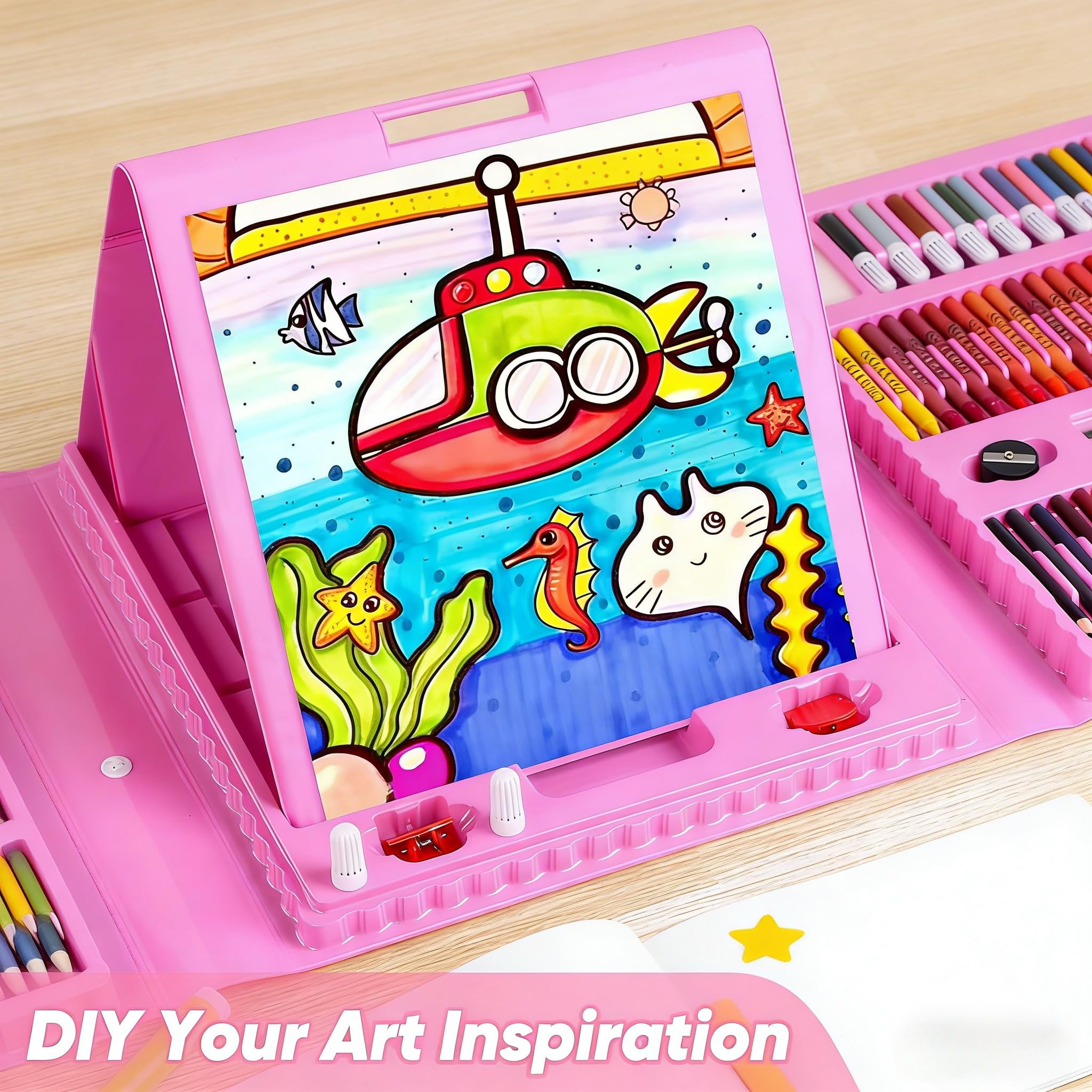 Soucolor Art Supplies Set - Girls Drawing & Coloring Kit -4 Soucolor Art Supplies Set - Girls Drawing & Coloring Kit -4