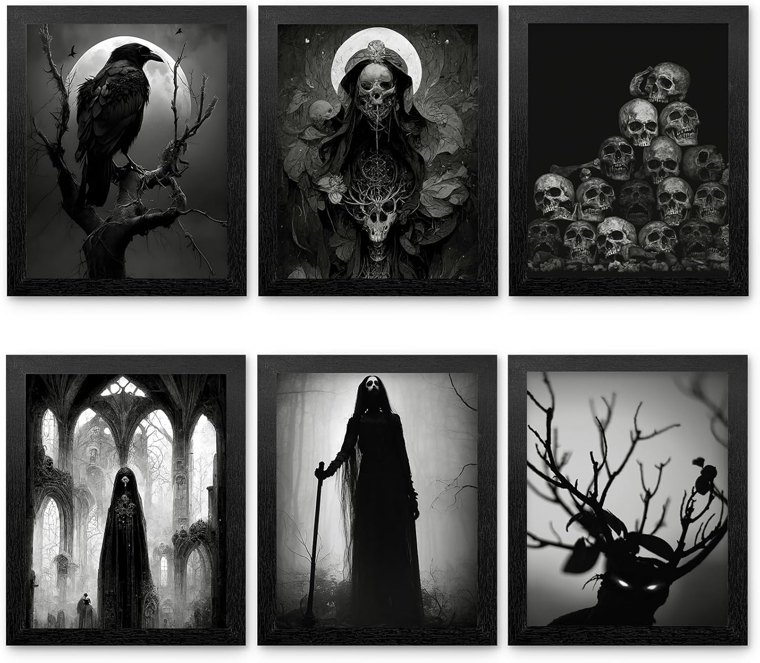 Framed Gothic Room Decor Witchy Wall Decor Aesthetic