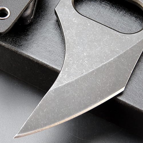 Miniatura 2 de C1113 Cuchillo de hoja fija D2 Acero Micarta Mango Cuchillo de dientes de garra al aire libre para acampar al aire libre Herramientas EDC con vainas