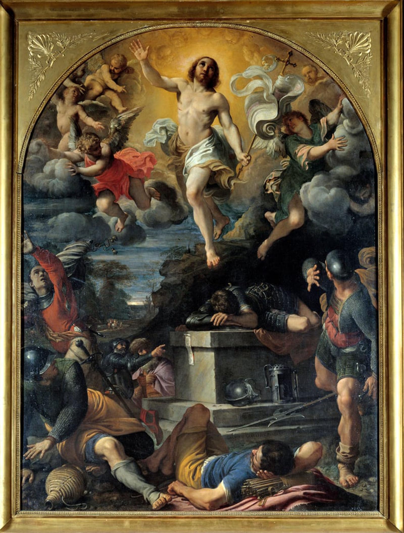 SERENDIPITP Aesthetic Poster Photo Wall Print Retro Picture the Resurrection of Christ by Annibale Carracci Modern Wall Artwork for Home Decor 60x90cm