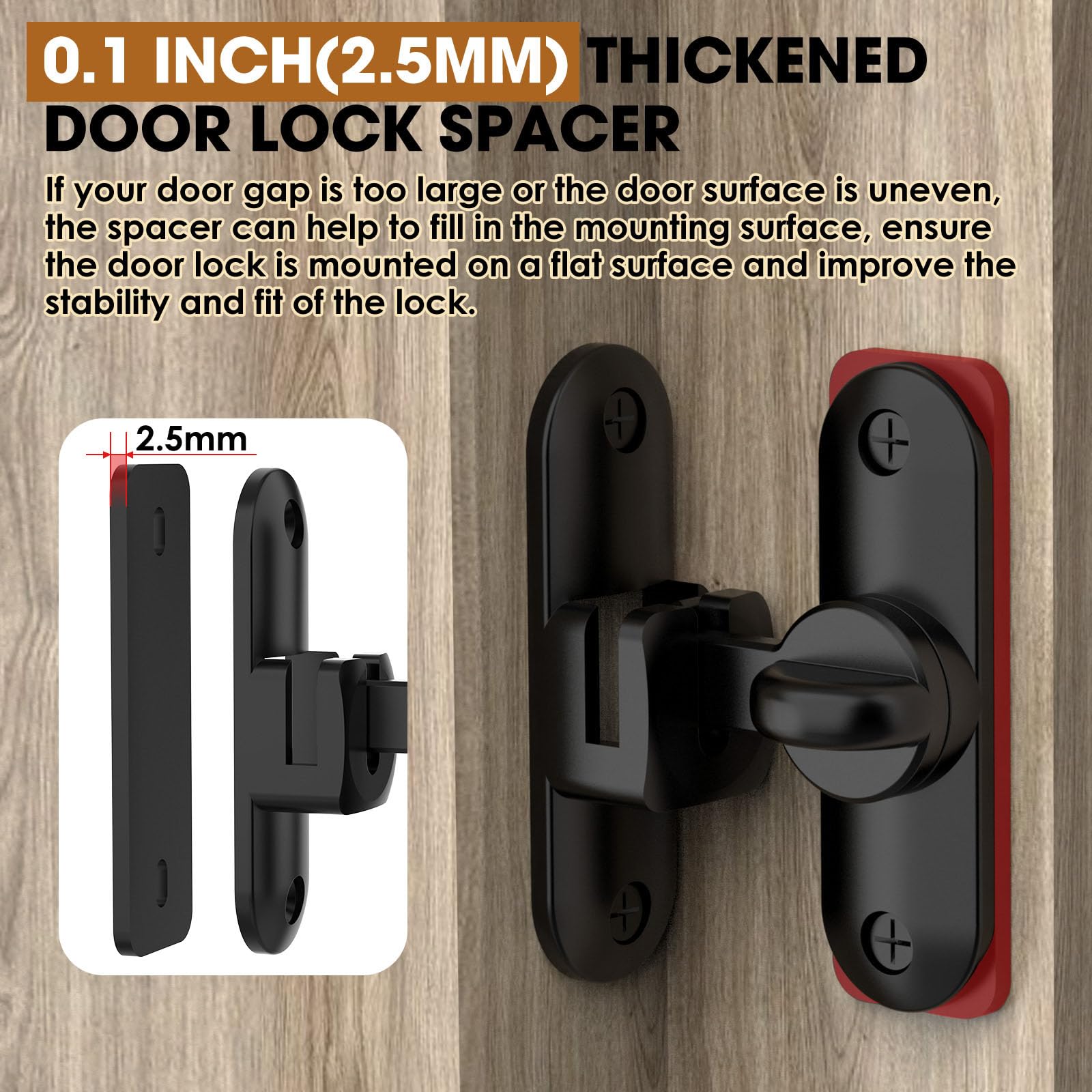 Barn Door Lock & Latch - Secure Sliding Doors -3