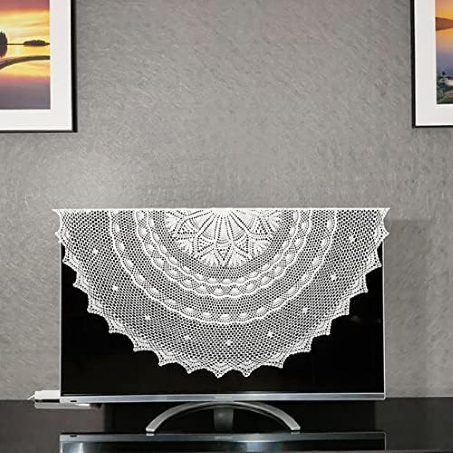 SWC216北欧ヴィンテージ1950s伝統織りリネンのテーブルクロス（特大