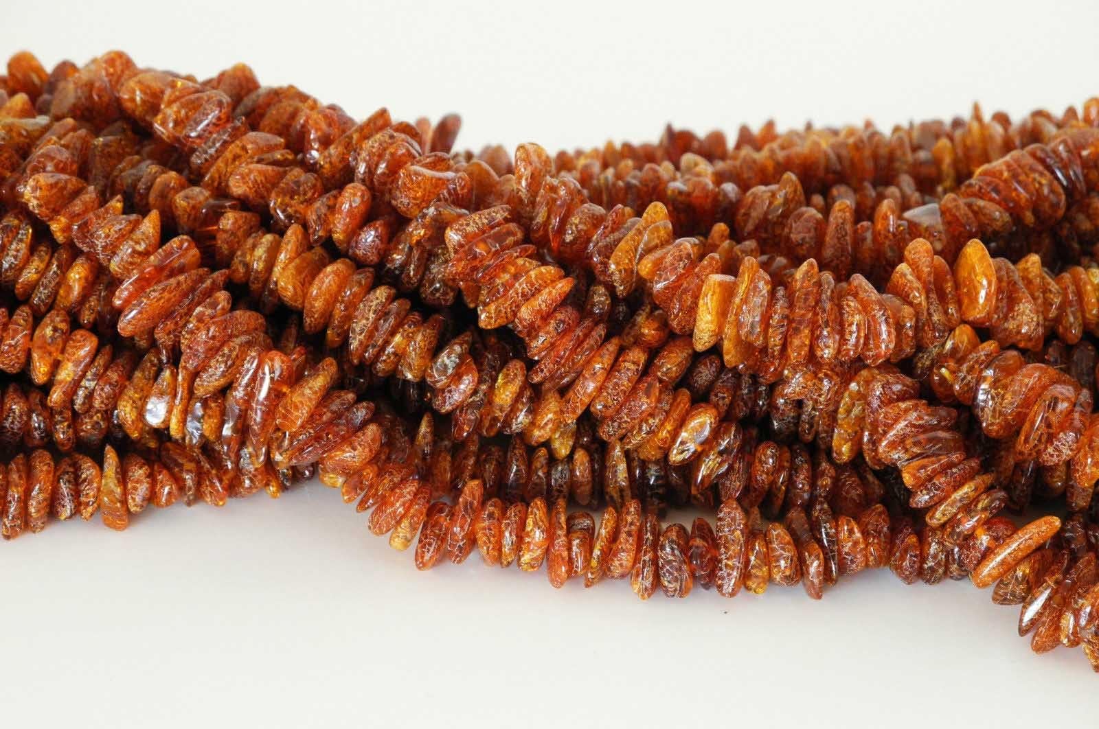 Genuine Baltic Amber 7mm - 13mm Loose Beads Strand Grade C/D 16" Alluregem 14378