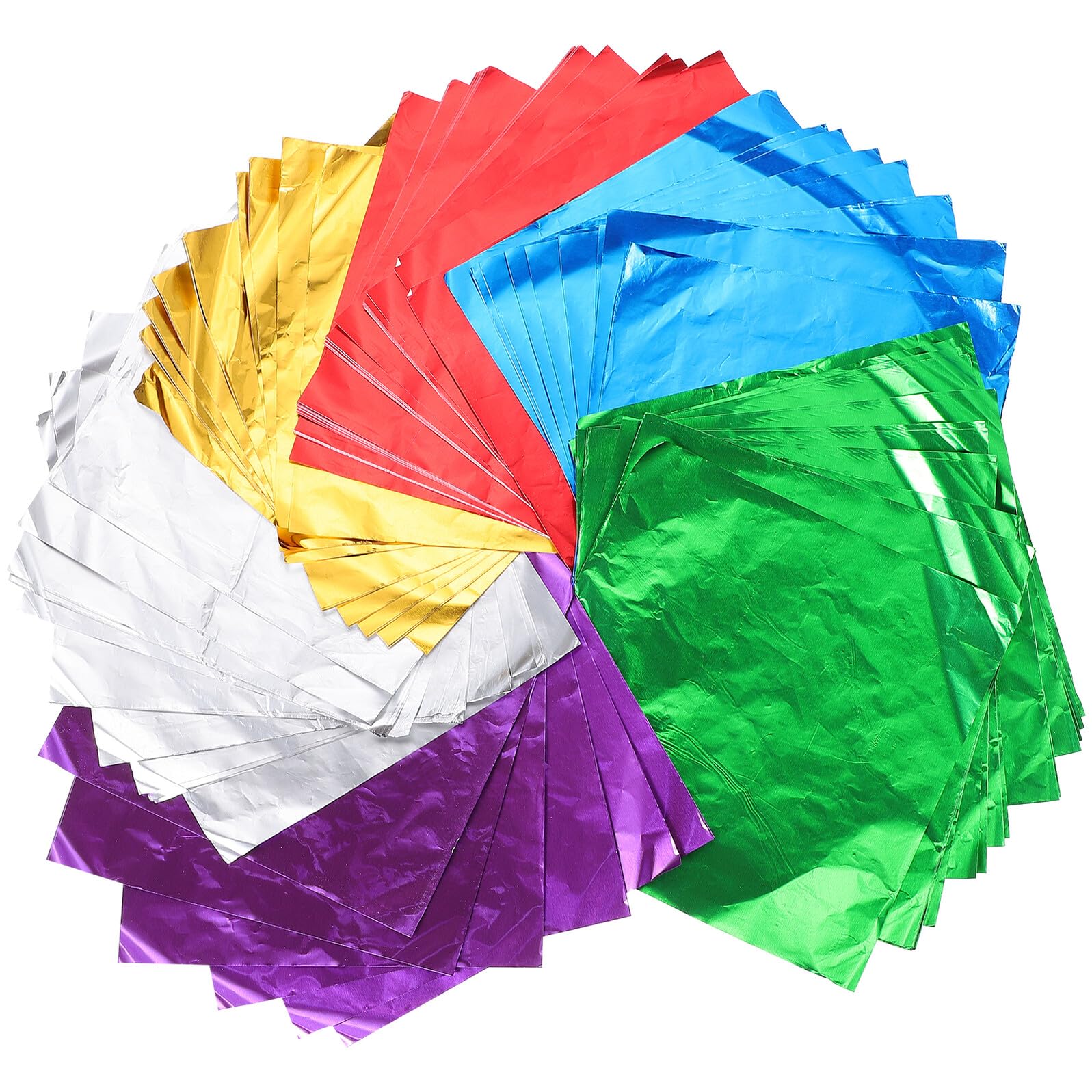Papier aluminium coloré 15 cm Healeved de 600 feuilles pour chocolat