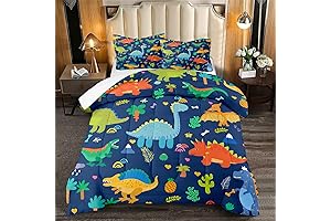 Cute full size dinosaur bedding set
