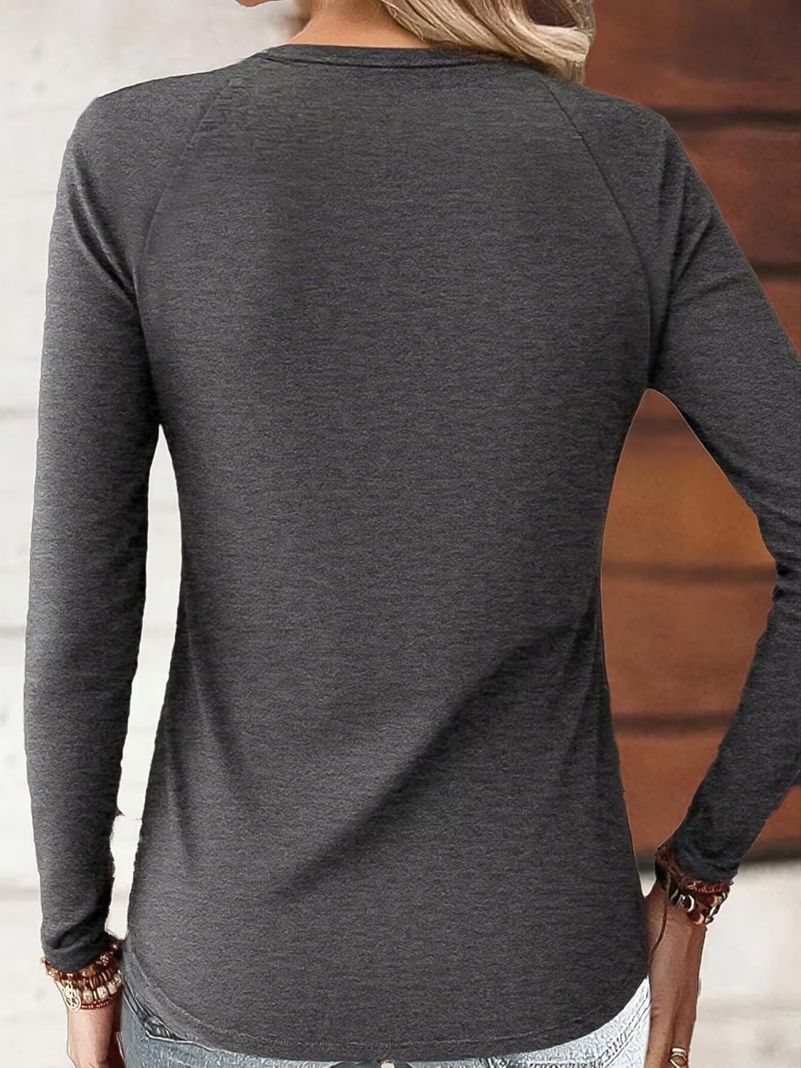 Flamingals Letter Print Zipper Tops for Women Ring Half Zip Deep V Neck Long Sleeve Low Cut Cinched Waist Tops Going Out - Image 3