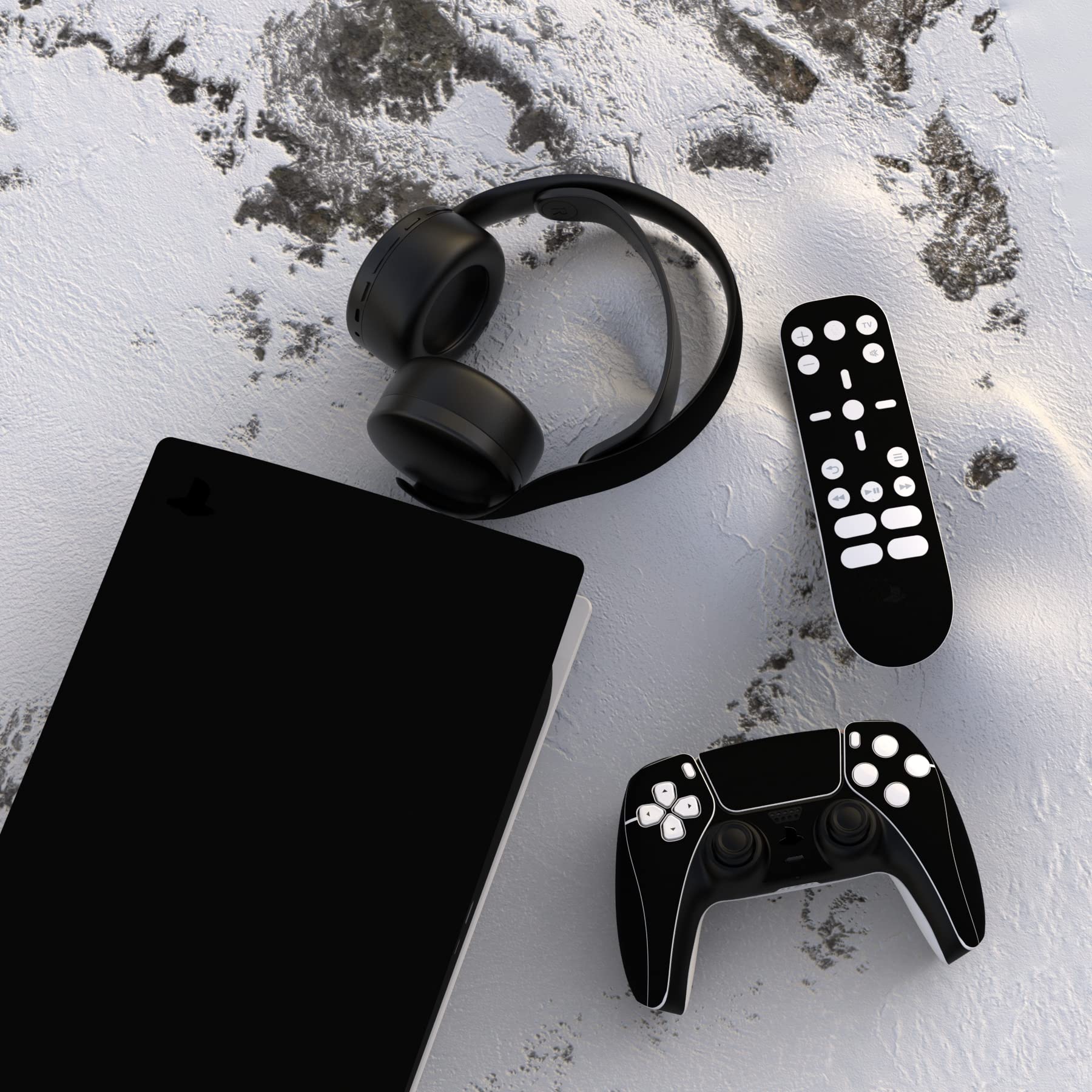playvital Full Set Skin Decal for ps5 Console Digital Edition, Sticker Vinyl Decal Cover for ps5 Controller & Charging Station & Headset & Media Remote - Killing Clown - 2