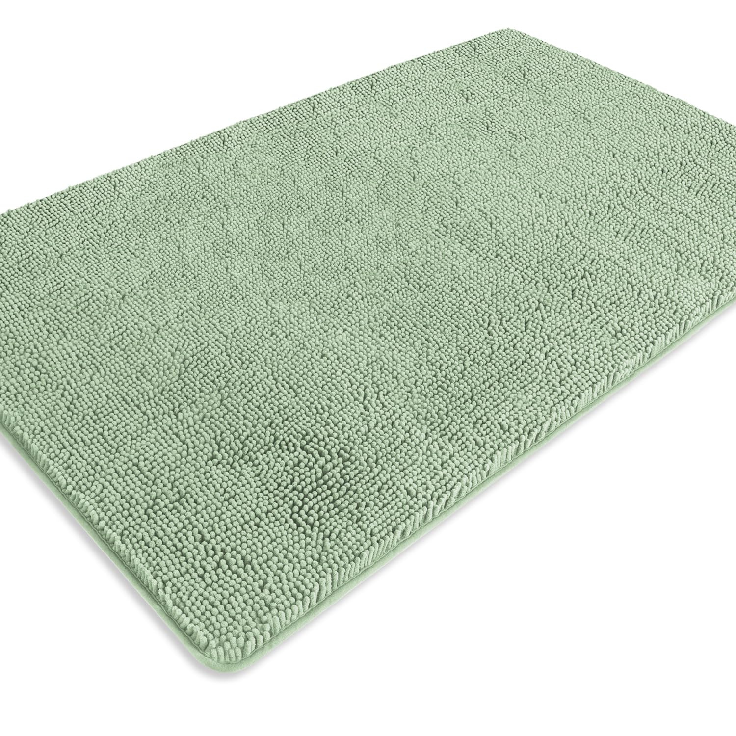 PureSwan Bathroom Runner Rug 36 x 60 Inch – Extra Large Long Bath Mat | Absorbent and Washable Thick Chenille Bath Rug Non-Slip Runner Rug for Bathroom, Shower, Sink(Sea Foam)